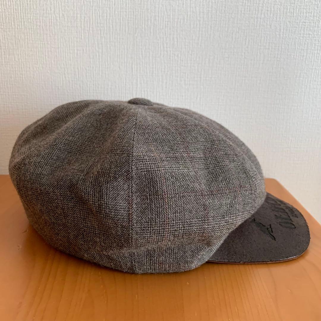 OLD CROW オールドクロウ キャスケット レザーバイザー ブラウン L