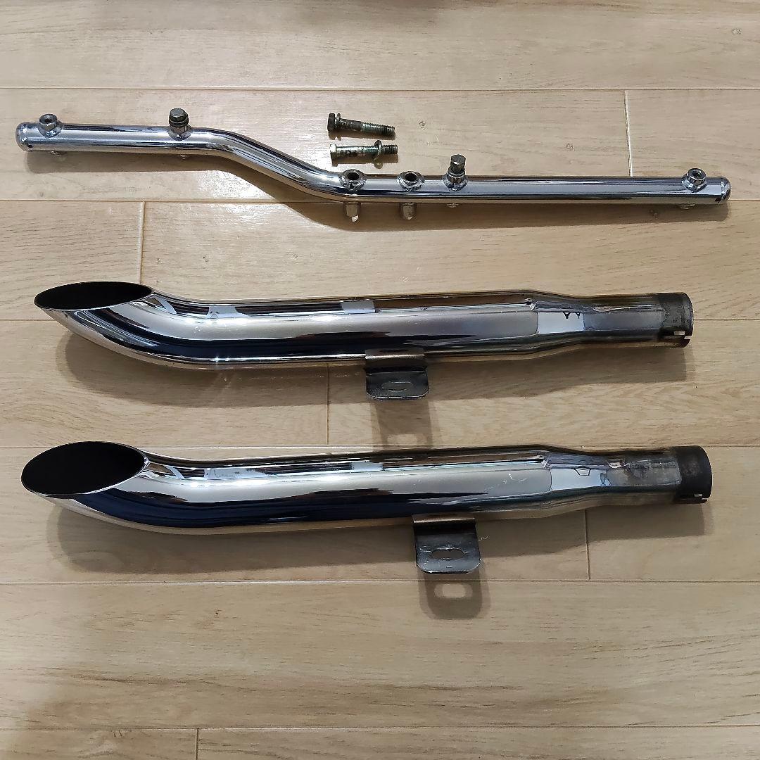 ハーレー2003年式ソフテイルfxstターンアウトマフラー