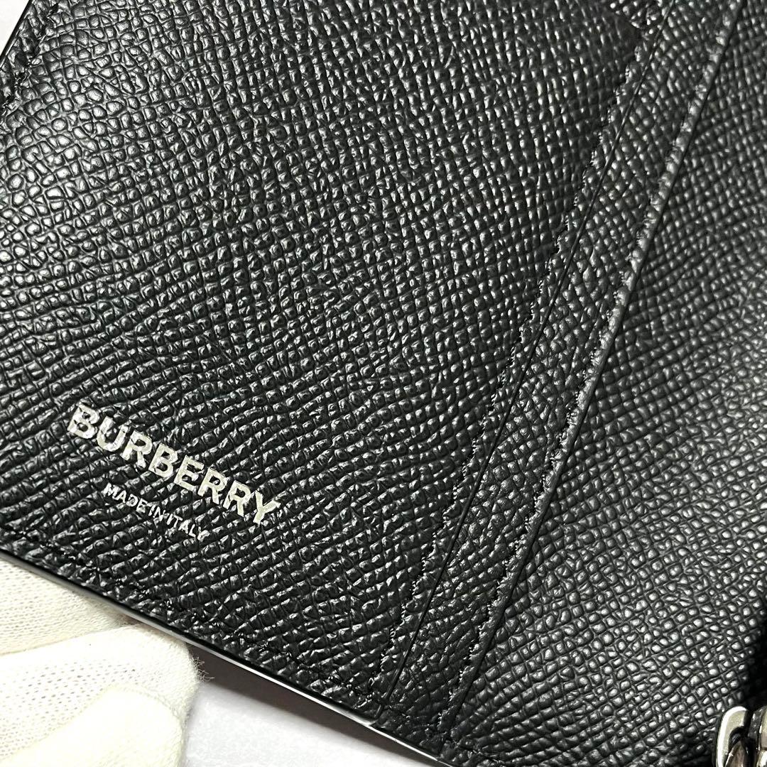 【極美品】バーバリー 長財布 チェック柄 キャベンディッシュ ブラック レザー