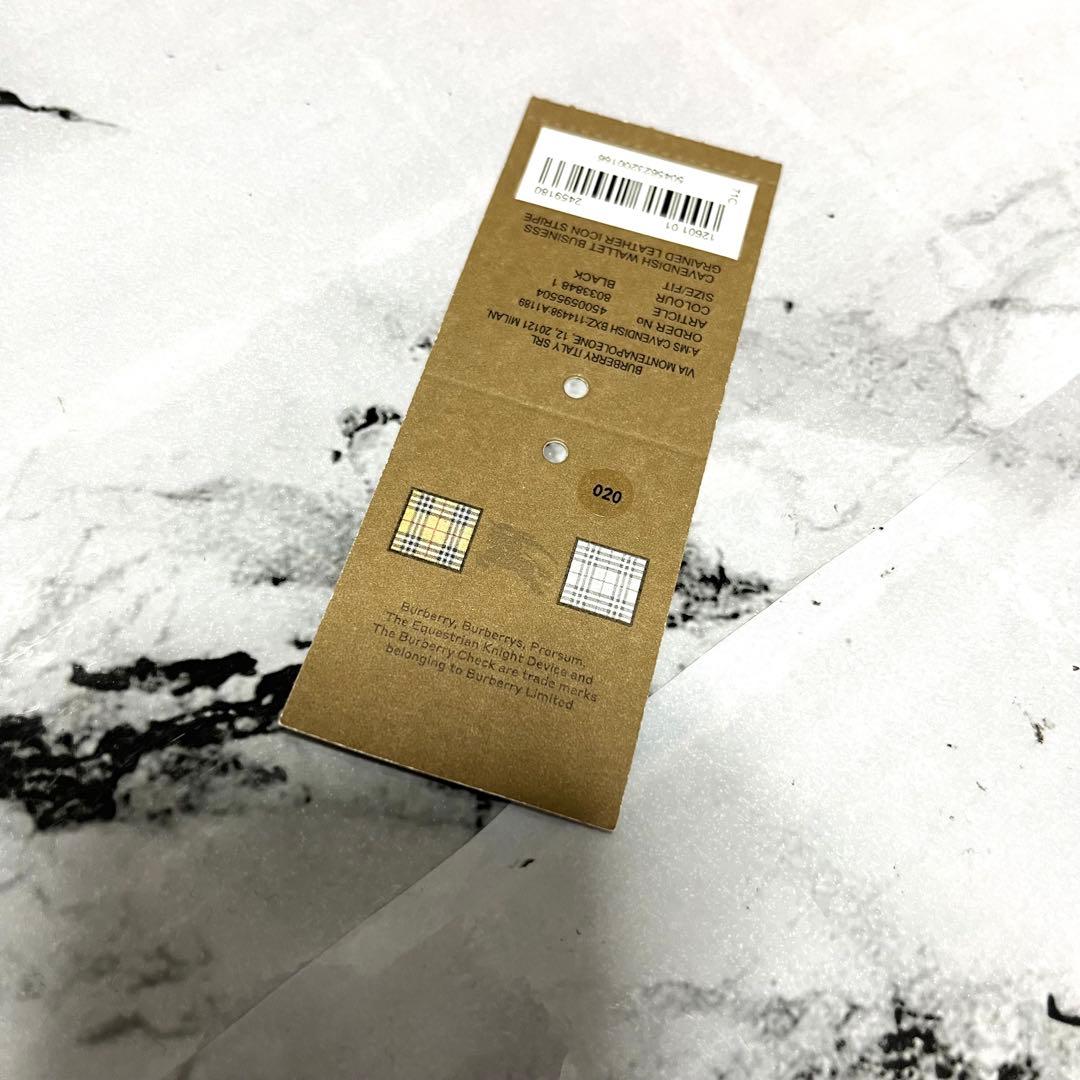 【極美品】バーバリー 長財布 チェック柄 キャベンディッシュ ブラック レザー