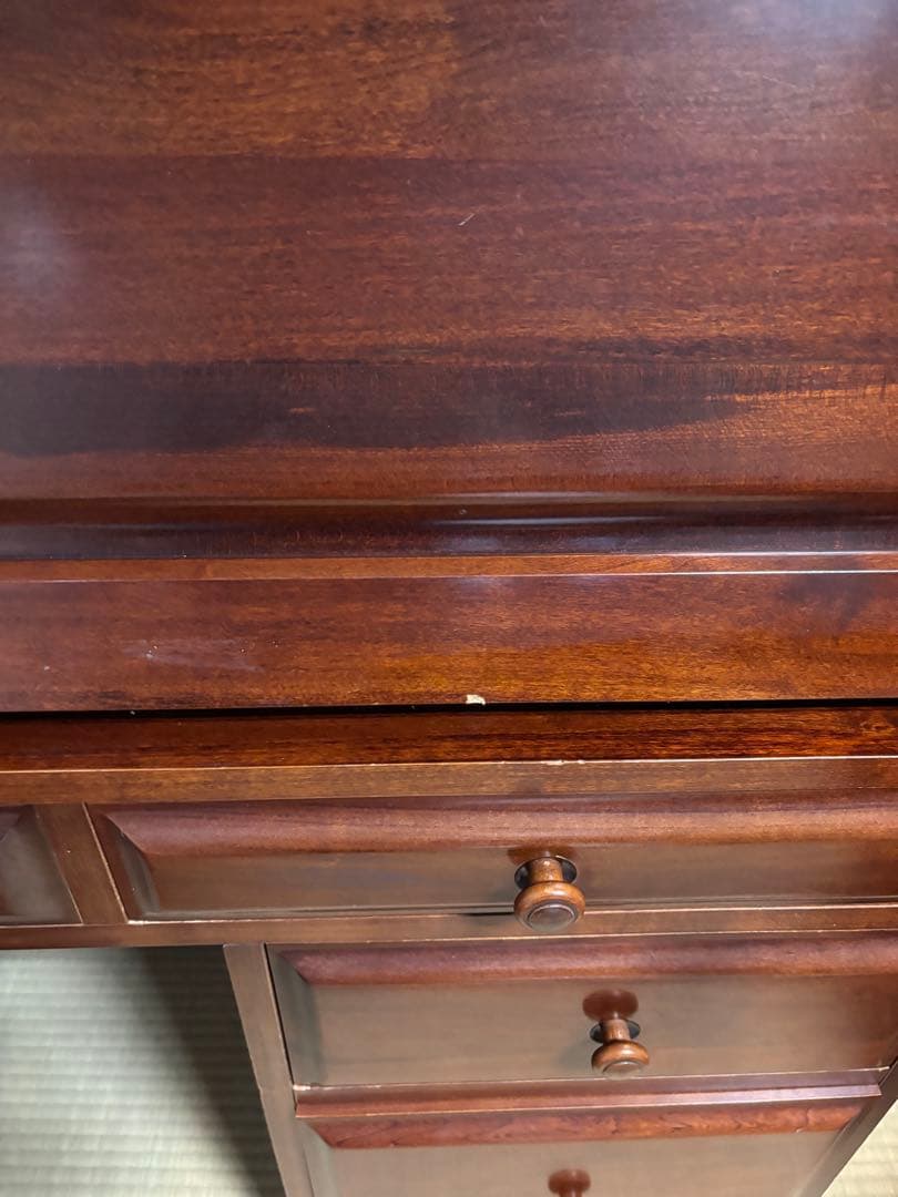 木製折りたたみデスク 収納付き