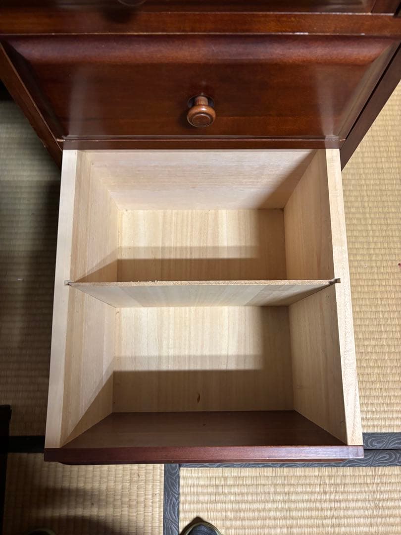 木製折りたたみデスク 収納付き