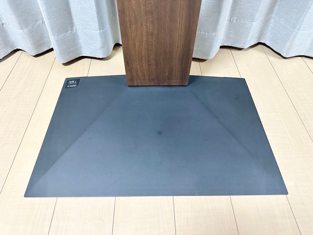 WALL 壁寄せテレビスタンド V3 ロータイプ ブラック ウッド ③