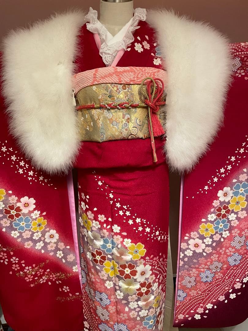 ③成人式　振袖　ふりそで　着物　振り袖フルセット可能　22点フルセット