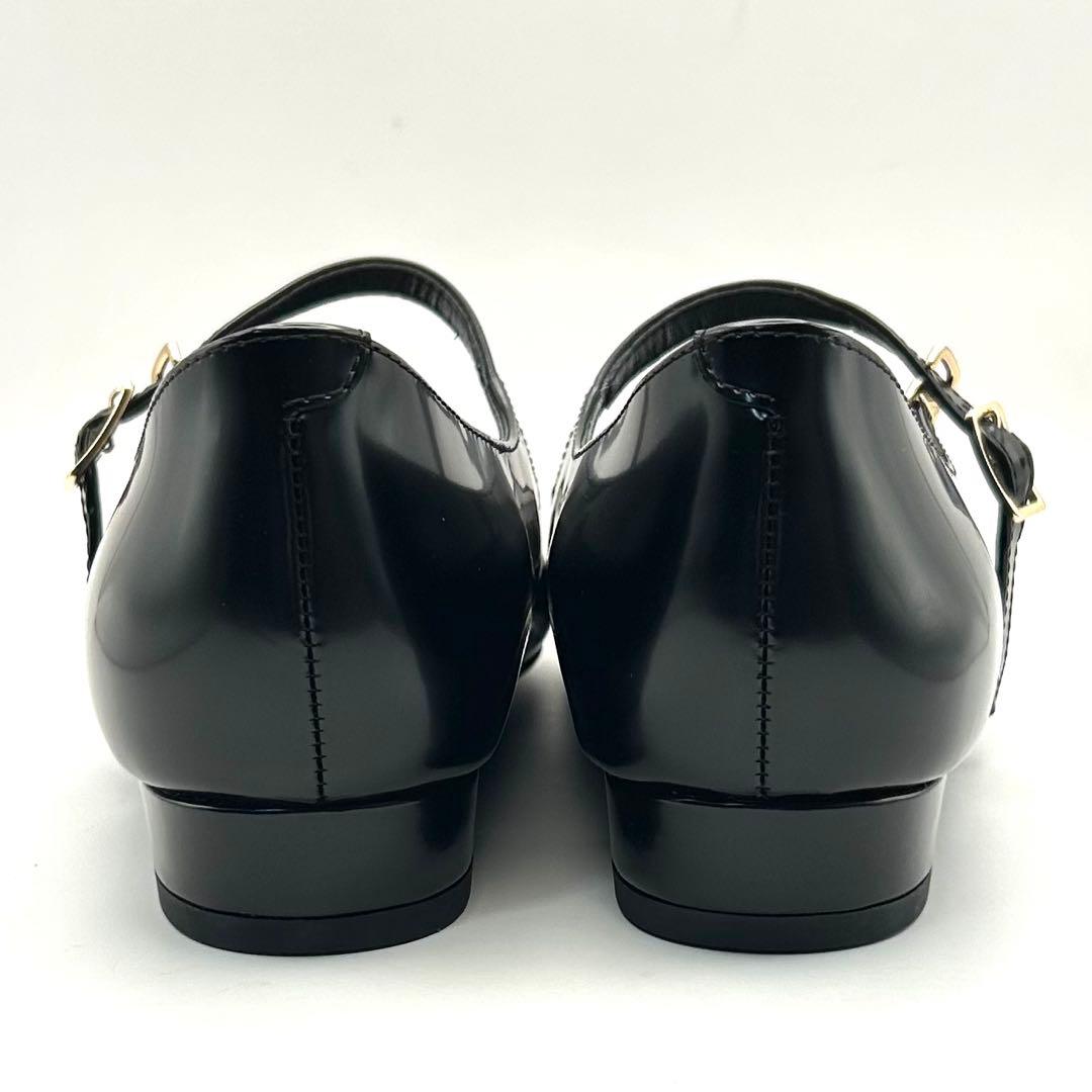 未使用級✨ DIANA 【24㎝】 フラットパンプス エナメル ポインテッドトゥ