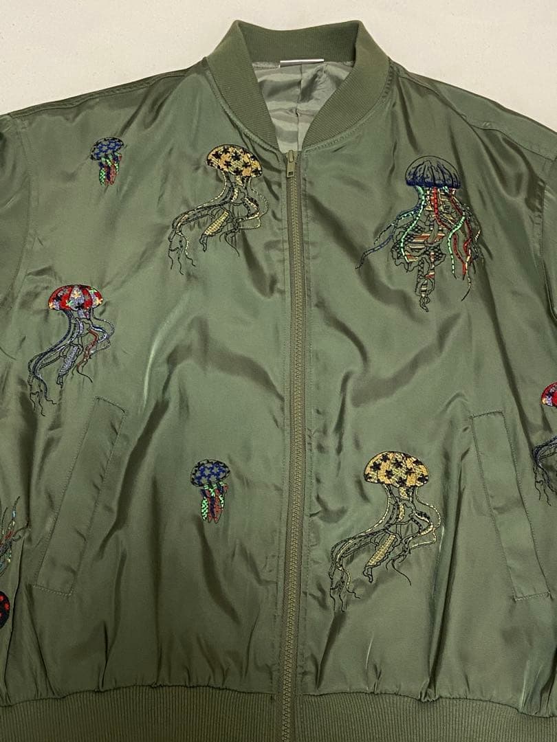 Scolar/スカラー　クラゲ刺繍　ブルゾン　Mサイズ