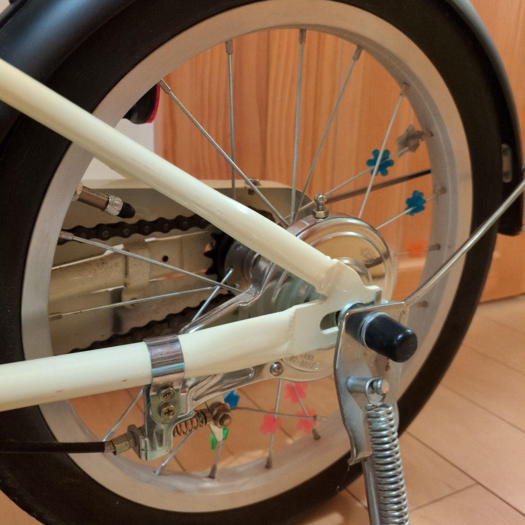 無印良品 16型　子供自転車 押し棒　補助輪　ヘルメット付
