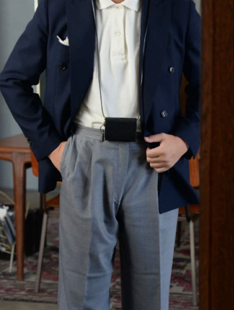 TRENTASETTE ショルダーウォレットキーリング付きストラップかなり美品