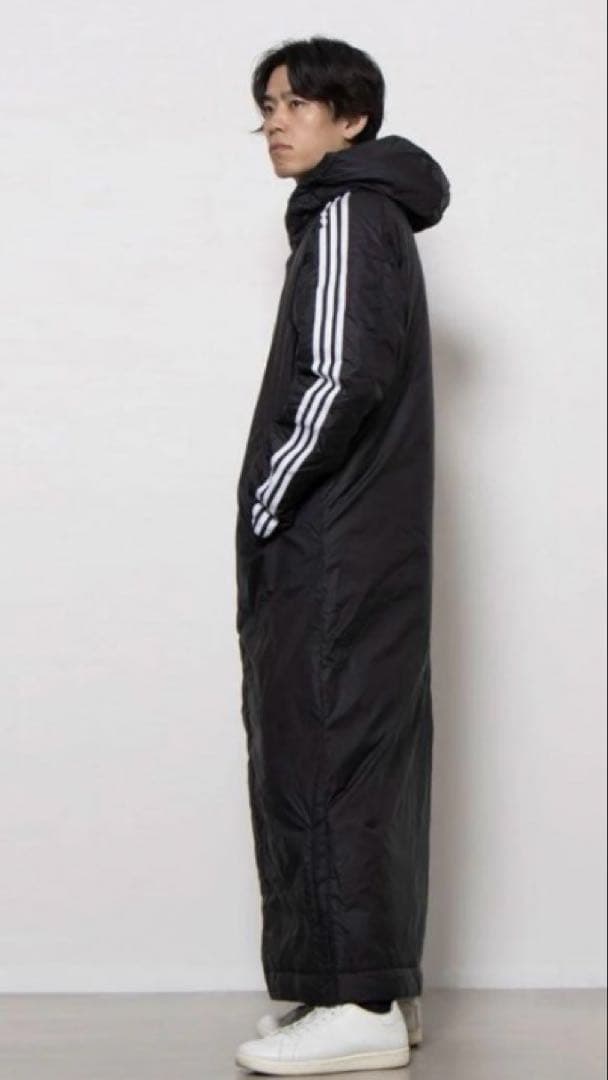 未使用adidas フード付きロングベンチコート