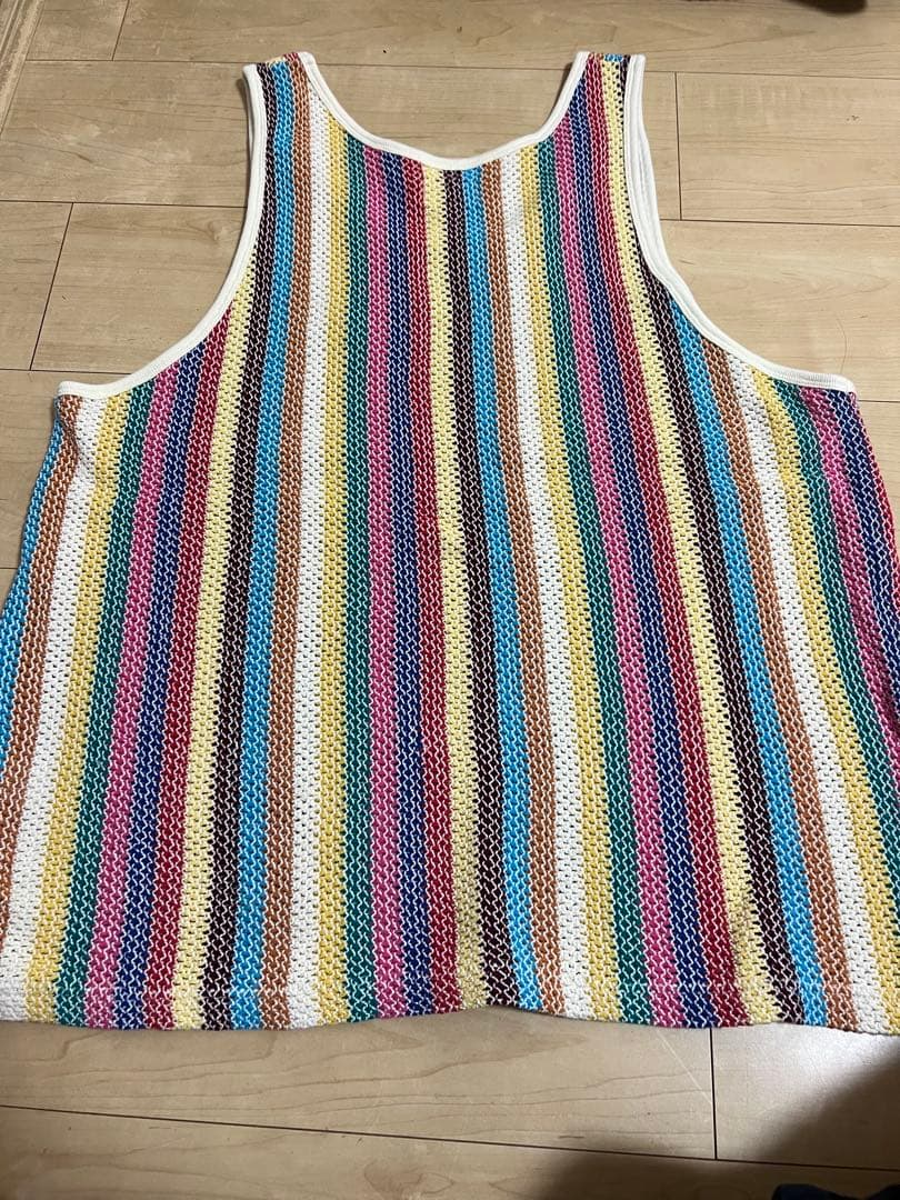 Supreme ストライプ メッシュタンクトップ