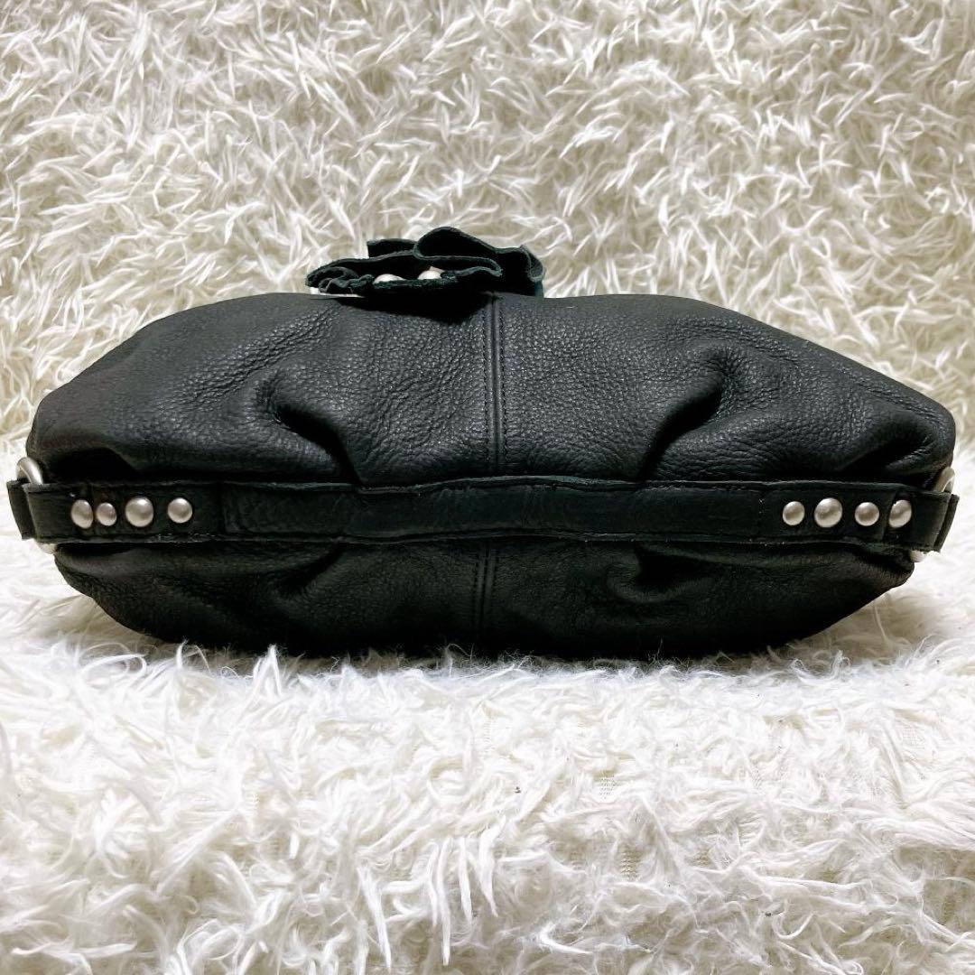 TRES シボ革 2way ショルダーバッグ スタッズ ブラック 黒 y2k