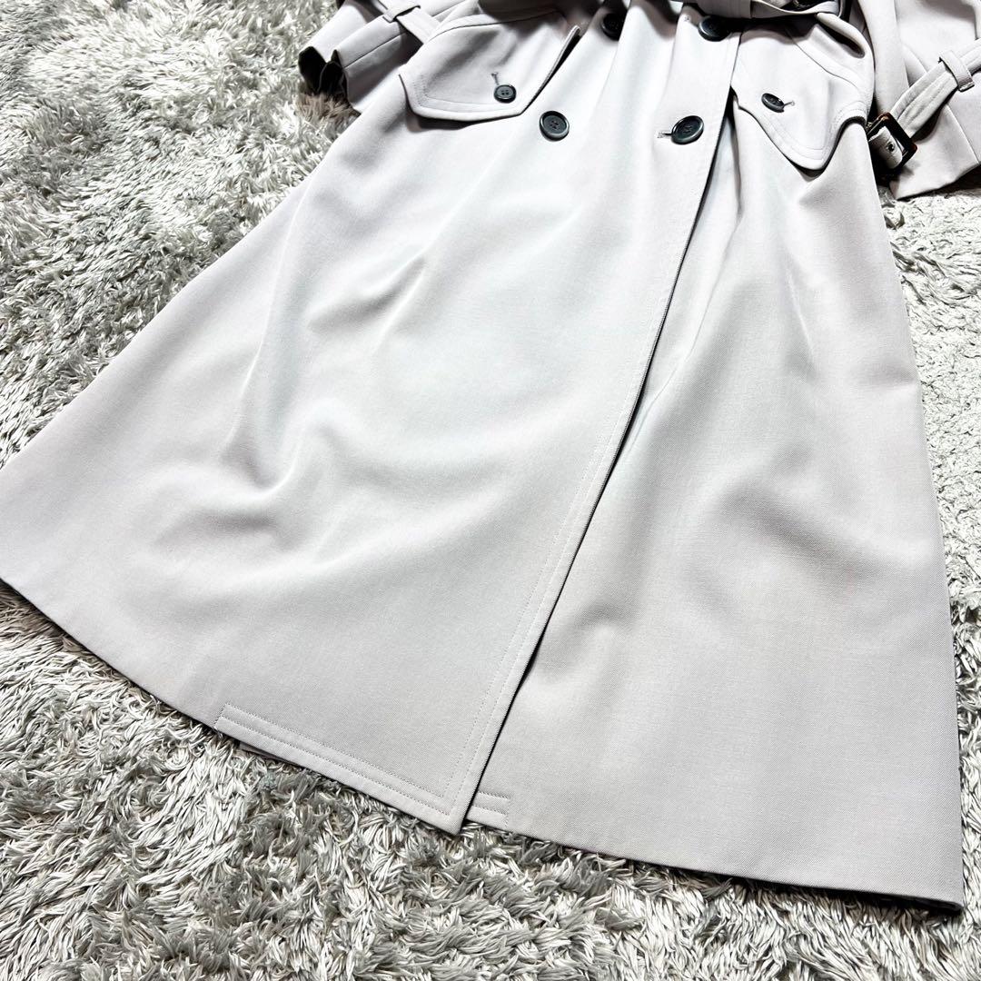 イヴサンローラン レディース　トレンチコート グレー T7 S相当 美品