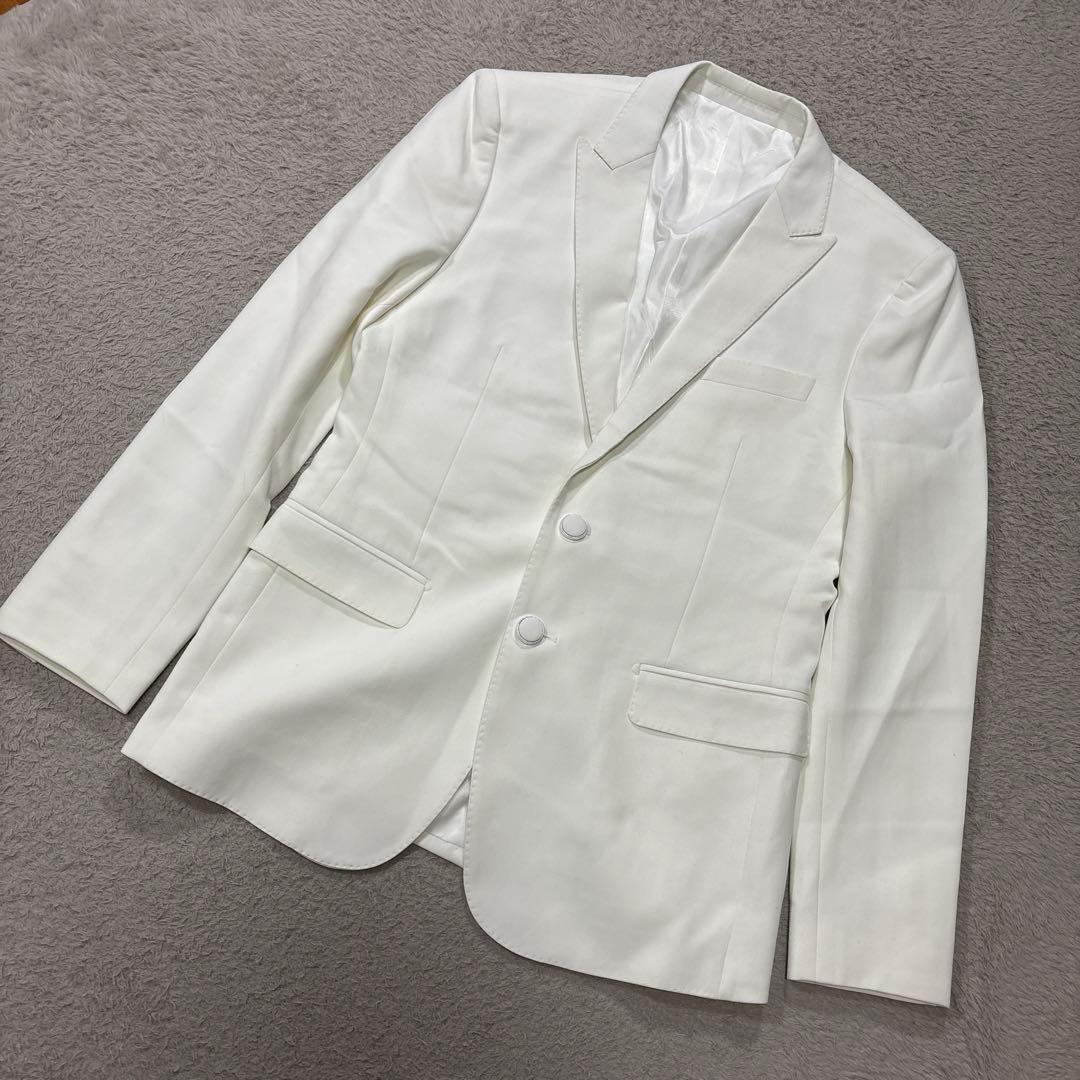 P.R.A.H. ホワイト スーツセット ベスト付き シングルブレスト Lサイズ