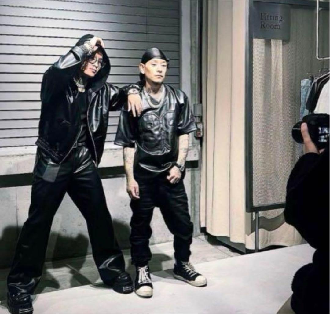 トップス LAST NEST lethar zip foodie