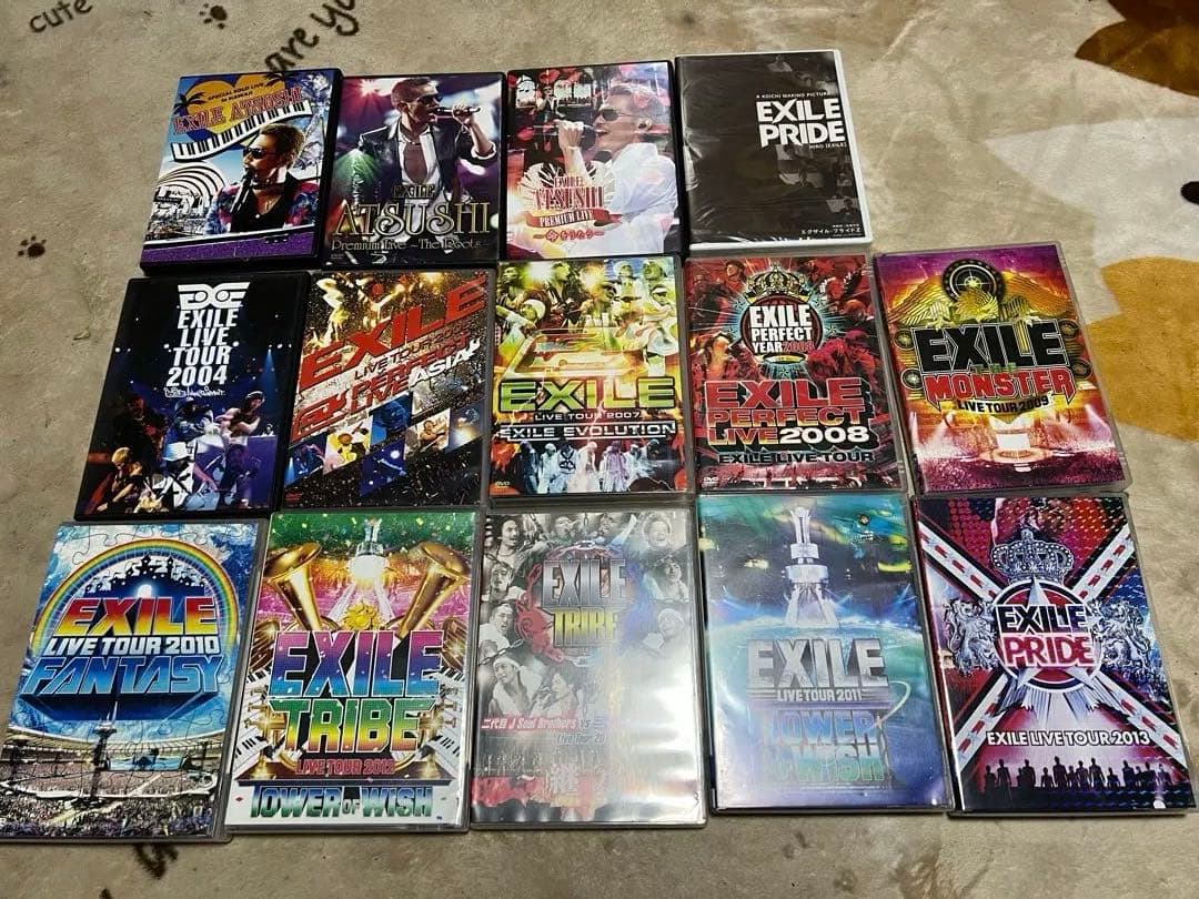 お買い得EXILE2004〜2012LIVE DVD、ATSUSHI ソロDVD
