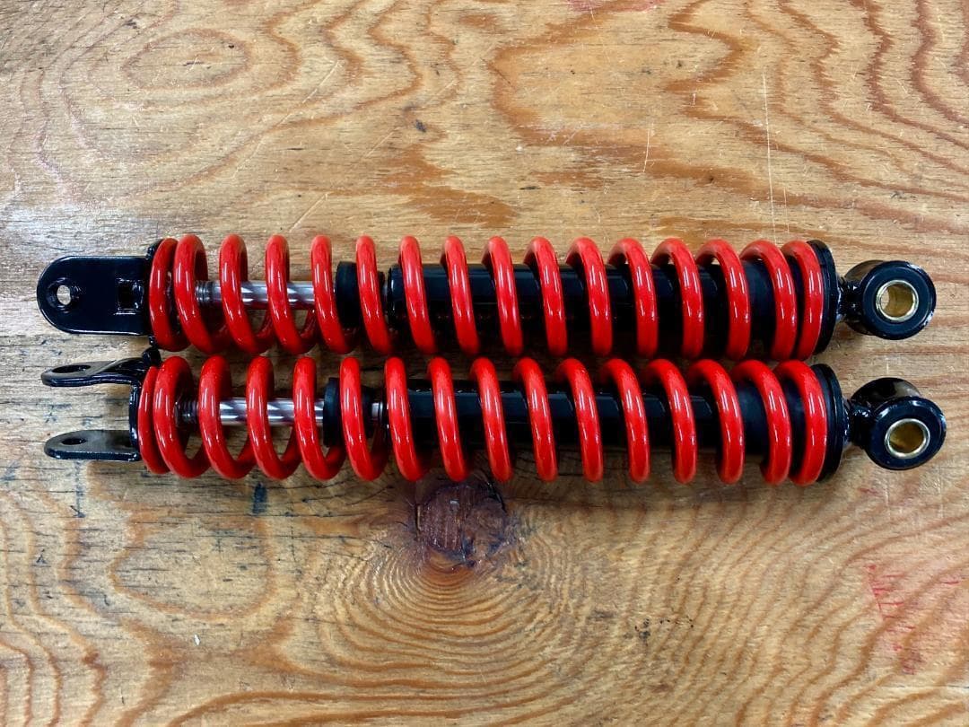 ホンダ ジャイロキャノピー全車適合 フロントサスペンション (赤黒) 二本セット