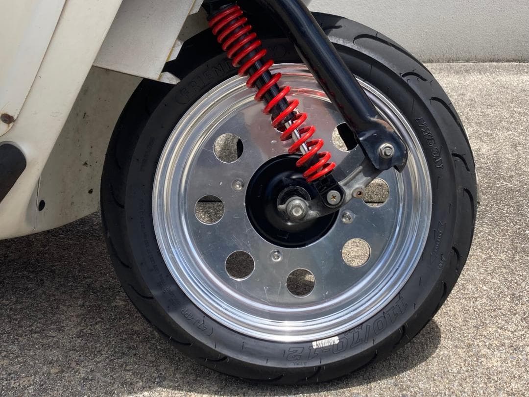 ホンダ ジャイロキャノピー全車適合 フロントサスペンション (赤黒) 二本セット