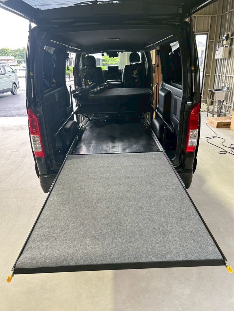 ゆのじ　ハイエーススライドフロア　150棚板、引手ポール　送料込み