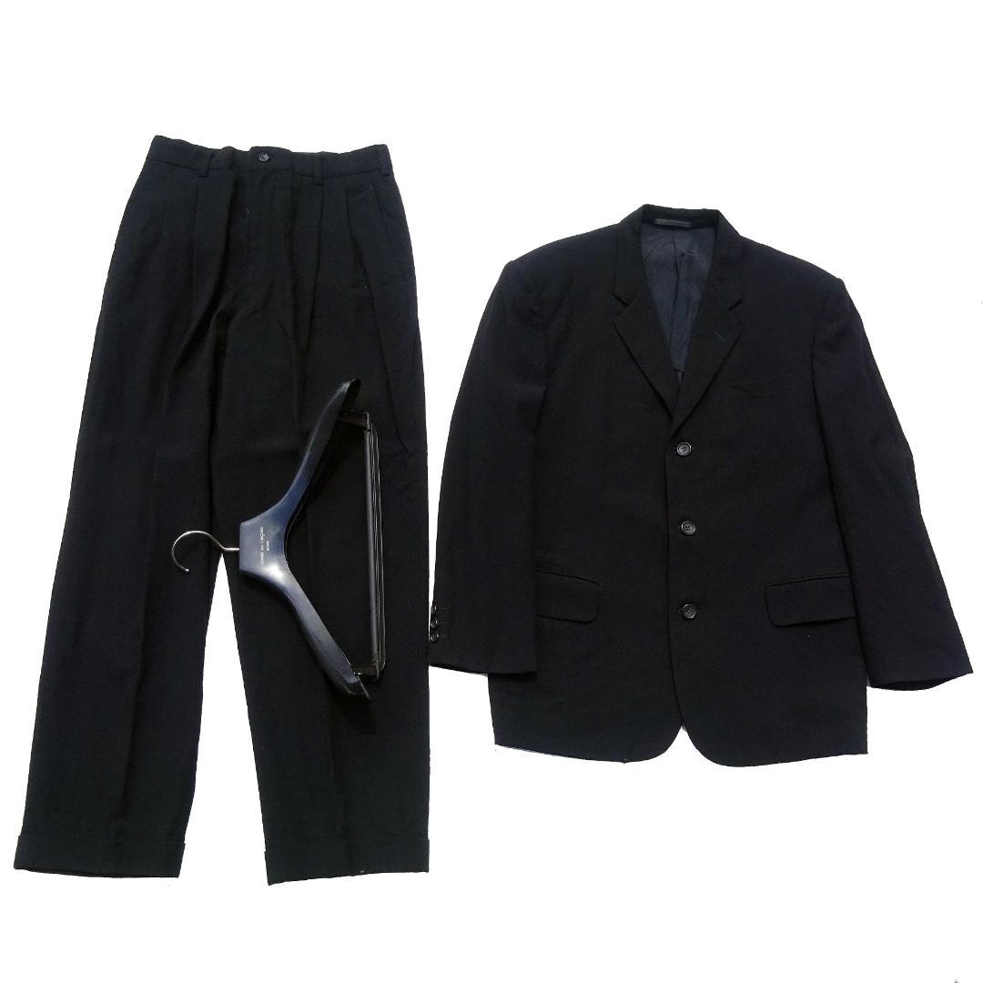 は*め様 訳AD1993 コム デ ギャルソン・オム ウールセットアップスーツメ