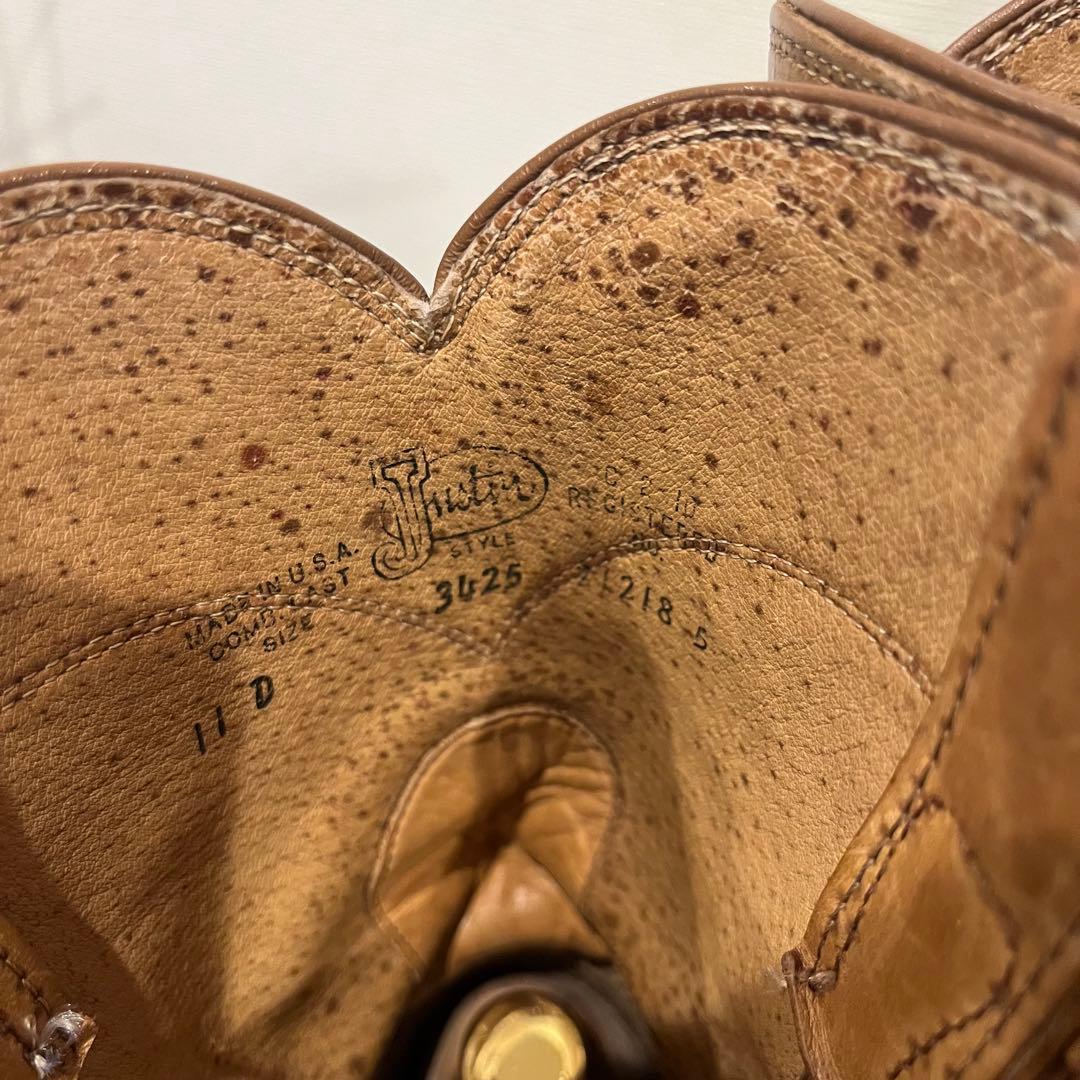 靴 Justin western boots 11D
