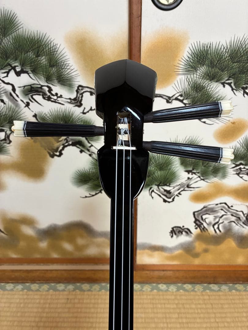 沖縄三線！貴重！知念大工型！本蛇皮！本張り！【一枚張り】⑦⓬