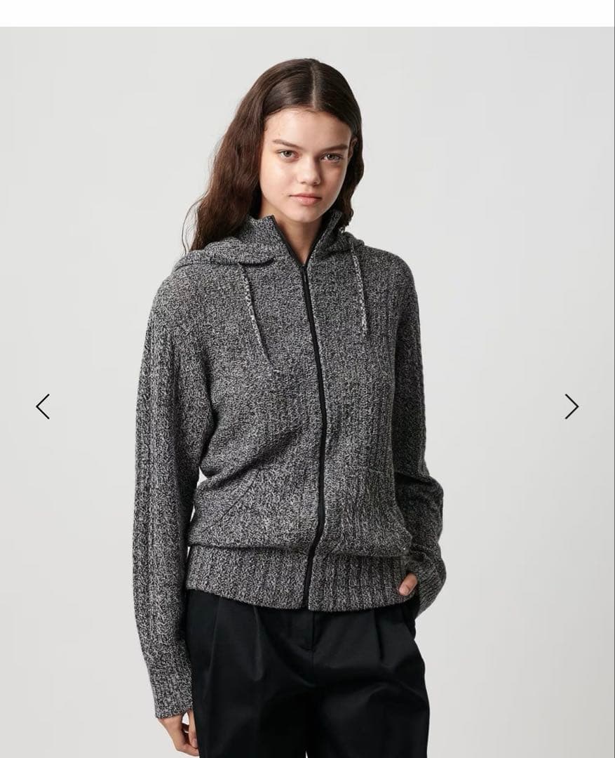 ATTISESSIONケーブル ジップ フーディー トップス