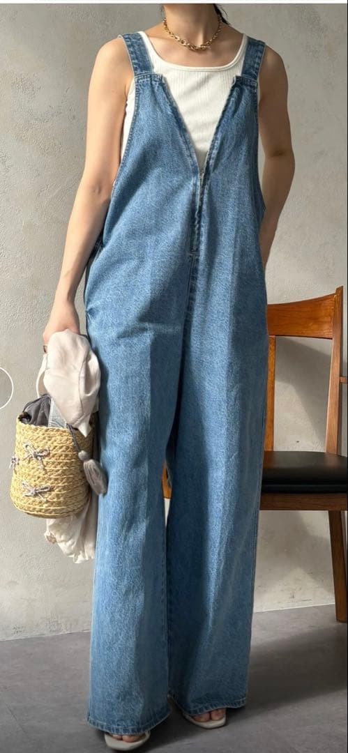 DouDou デニム サロペット