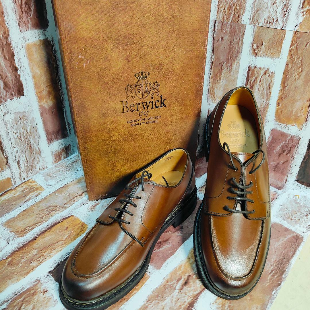 【未使用級】Berwick1707 4447 （6）Uチップ　レースアップ