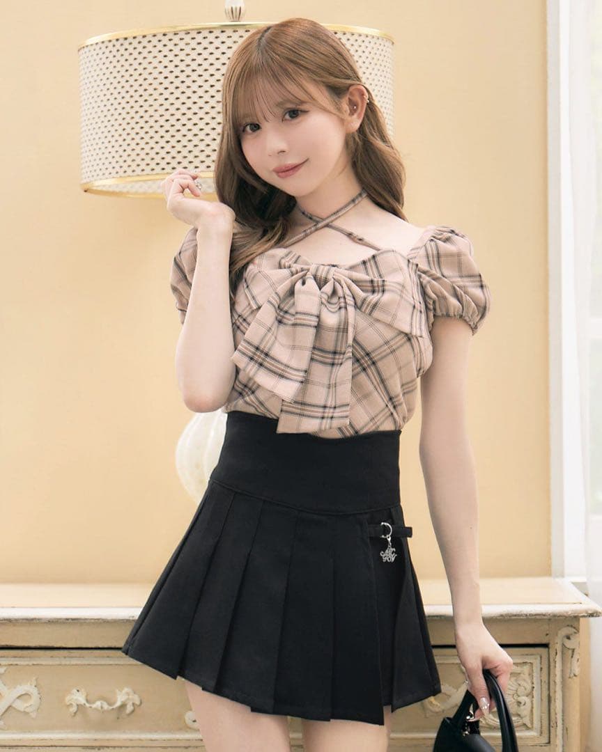 ミシェルマカロン 美脚スカパン ブラック