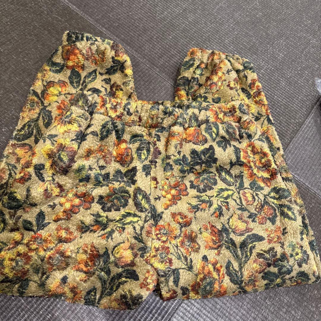 journal standard luxeファーフリースフラワーパンツ　グリーン