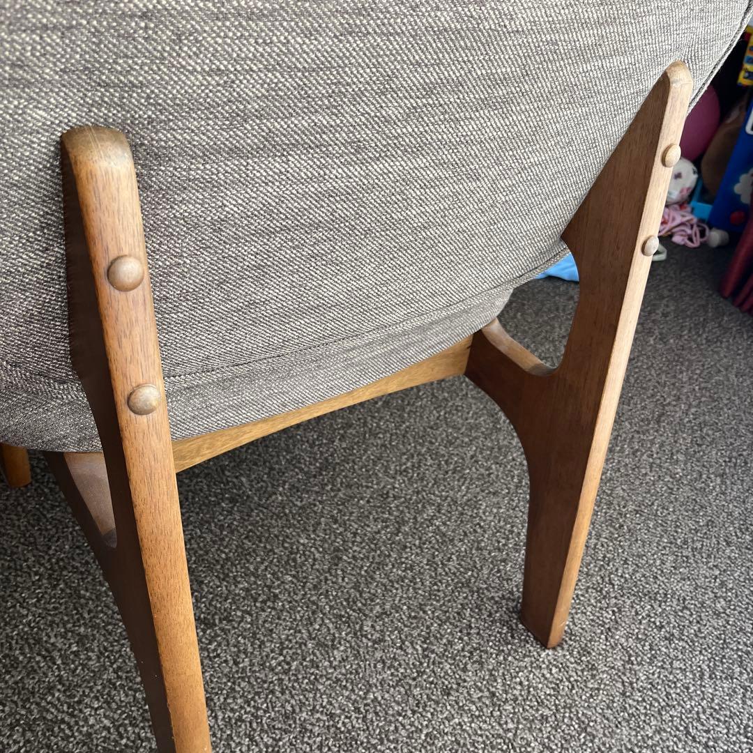 堺区より　2脚　ニトリダイニングチェア　ファブリック　ブラウン　引き取り限定