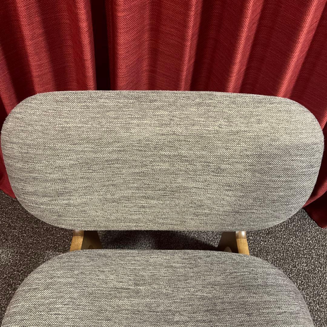 堺区より　2脚　ニトリダイニングチェア　ファブリック　ブラウン　引き取り限定