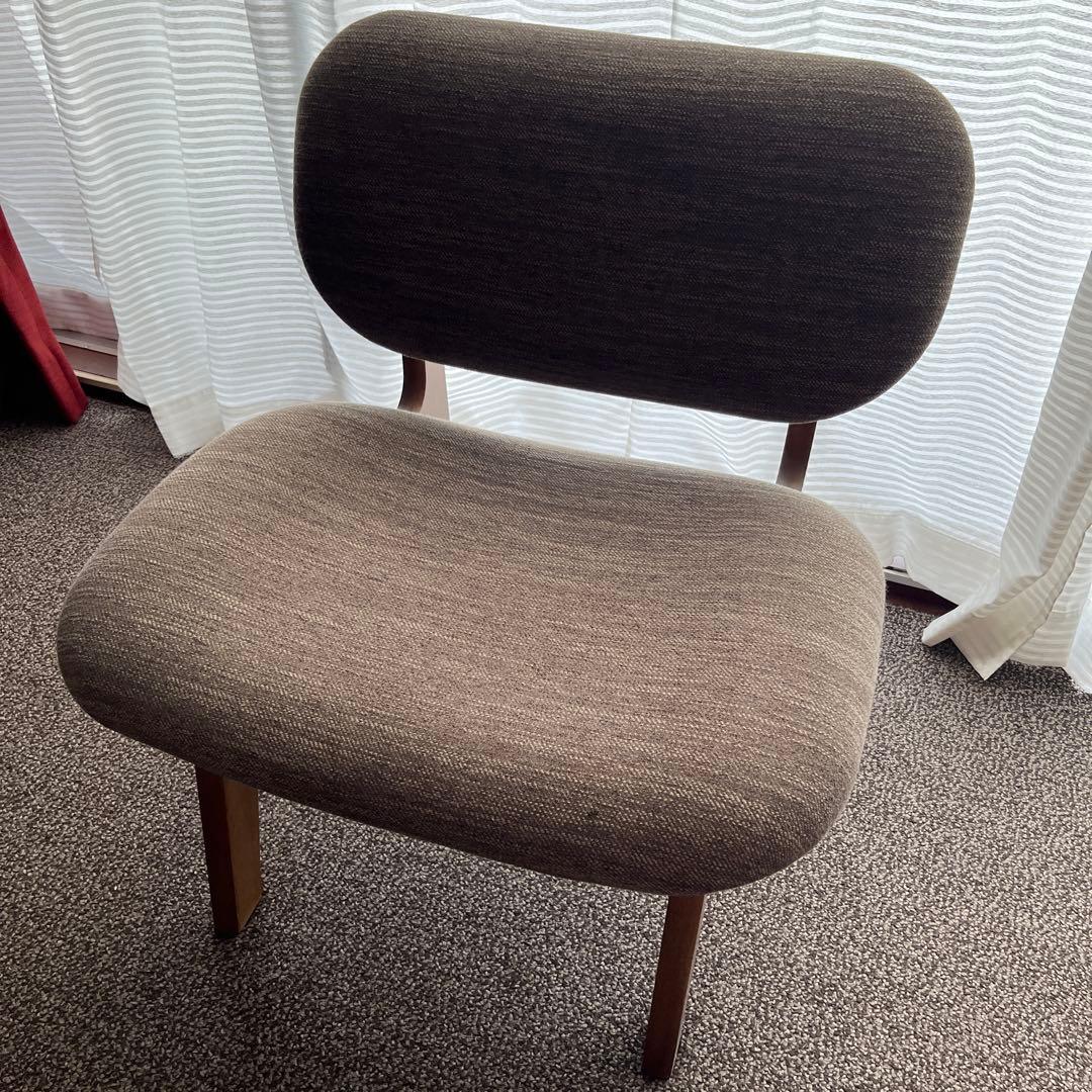 堺区より　2脚　ニトリダイニングチェア　ファブリック　ブラウン　引き取り限定