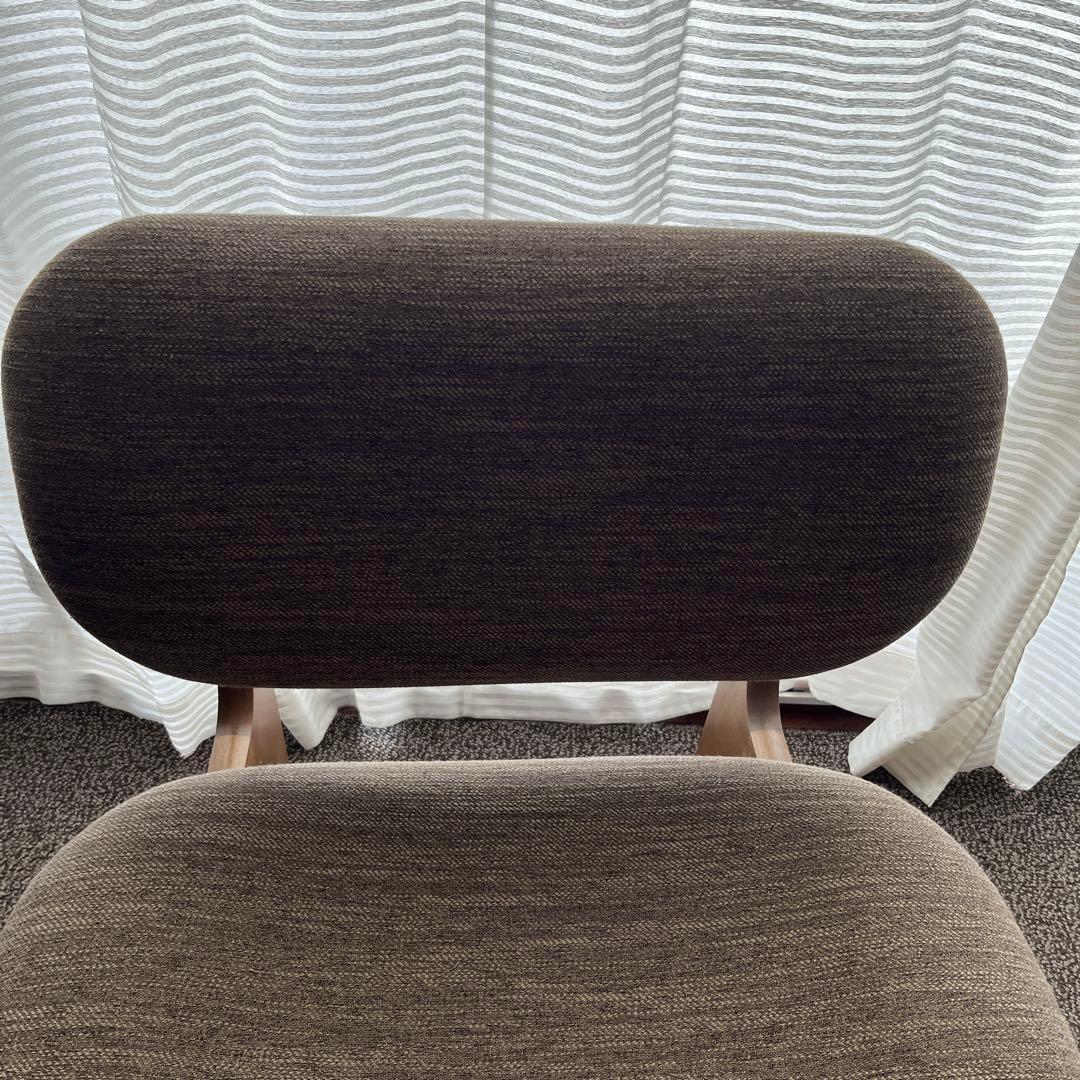 堺区より　2脚　ニトリダイニングチェア　ファブリック　ブラウン　引き取り限定