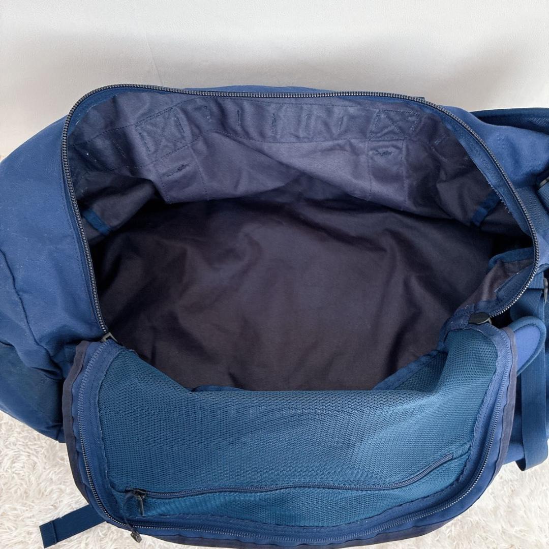 【良品】ノースフェイス　M ネイビー　ダッフルバッグ　2way 70L
