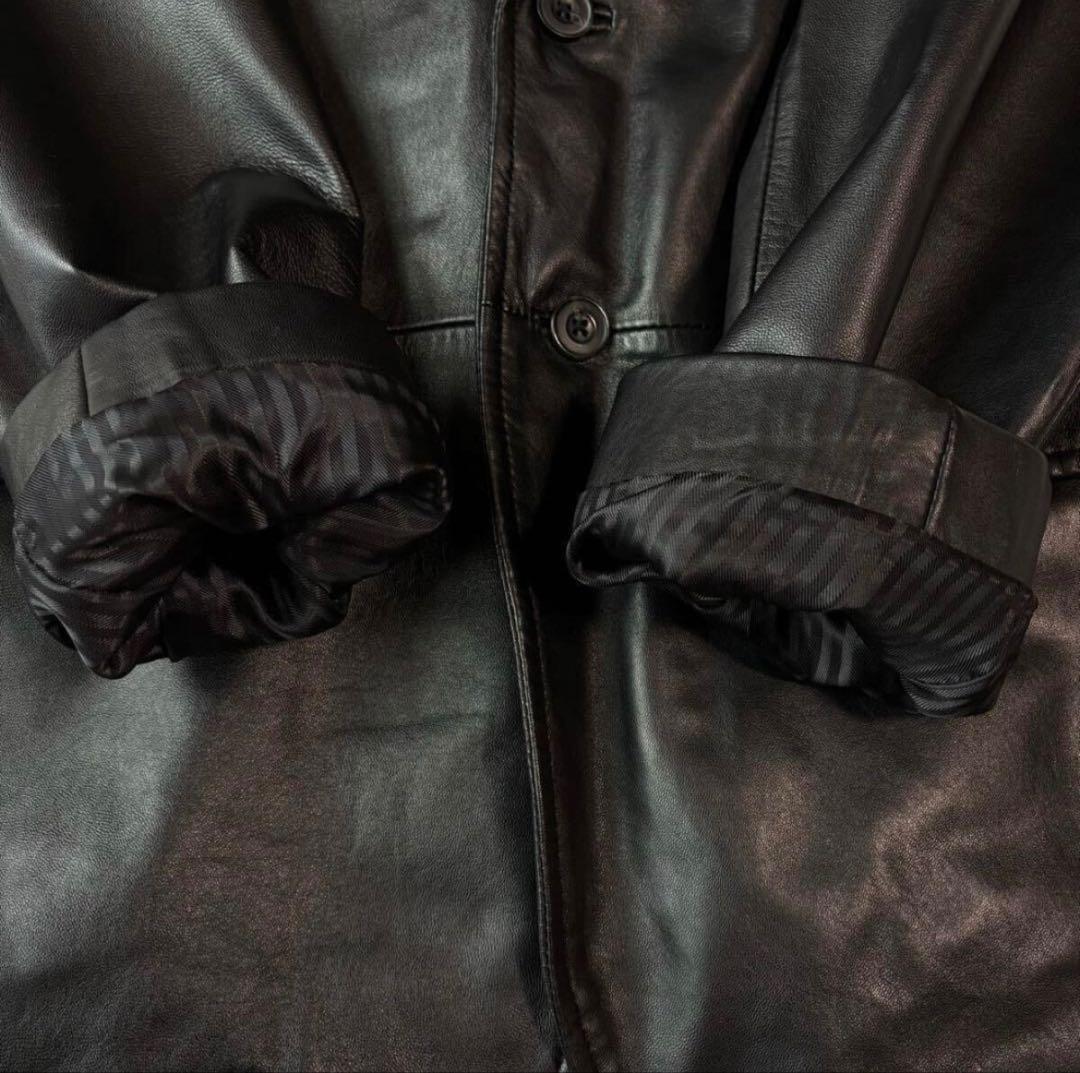 ✨極美品 L相当✨リコリス テーラードジャケット ラムレザー オーバーサイズ