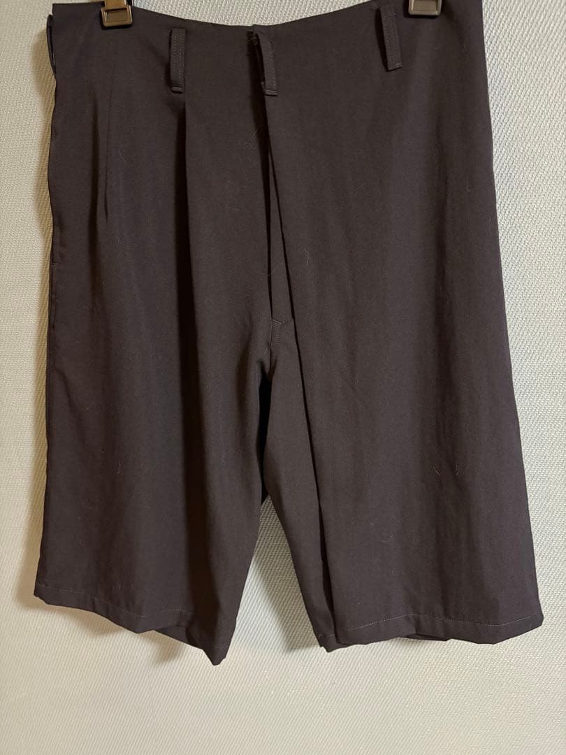 Y’s YohjiYamamoto ギャバンジン　ラップハーフパンツ