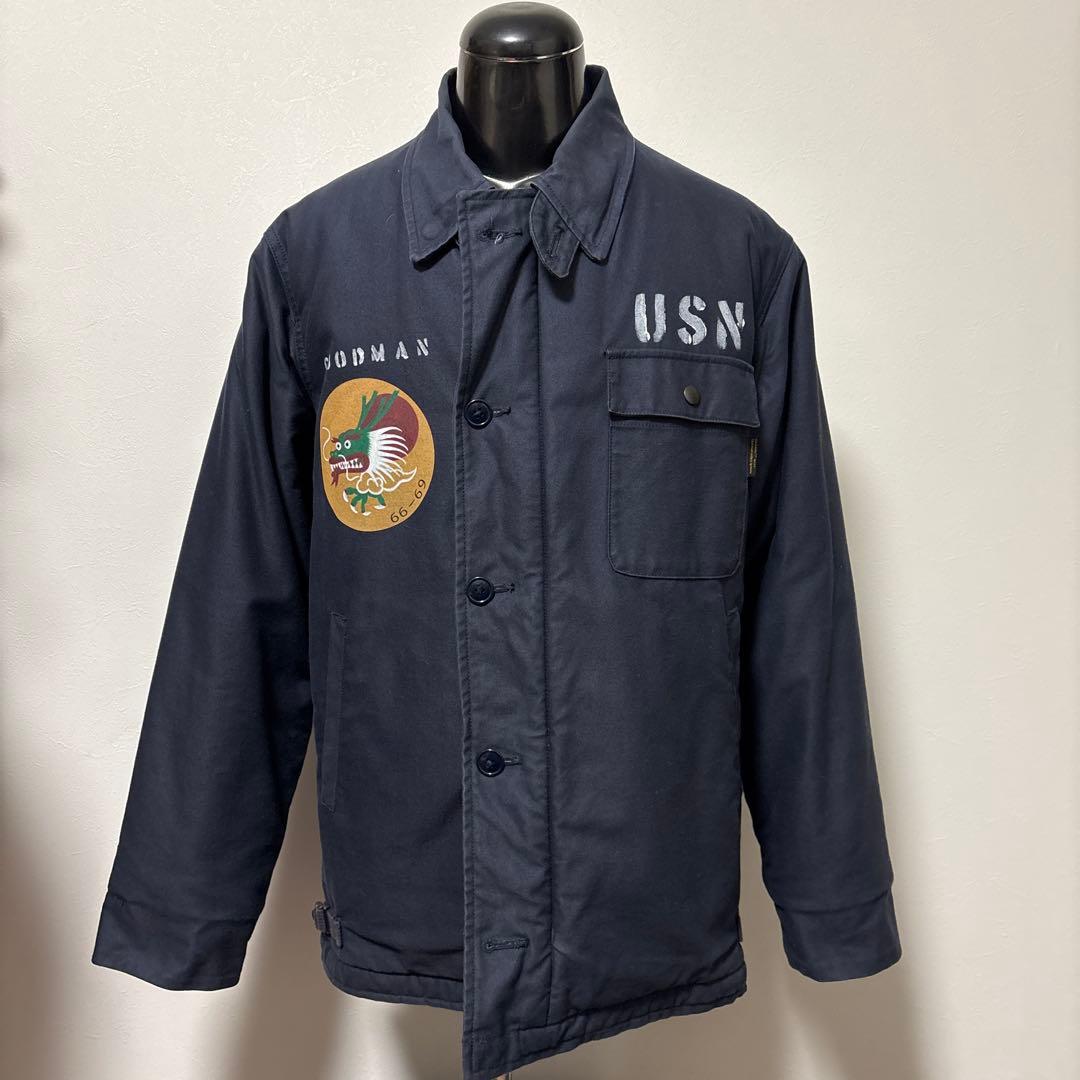 ウエストライド　A2デッキジャケット　カスタムモデル　L 検）リアルマッコイズ