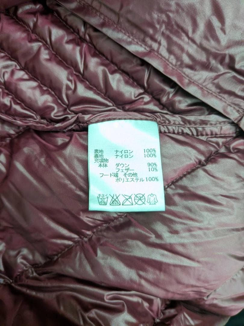 【未使用】Leilian レリアン ダウン ベスト ワインレッド 11号