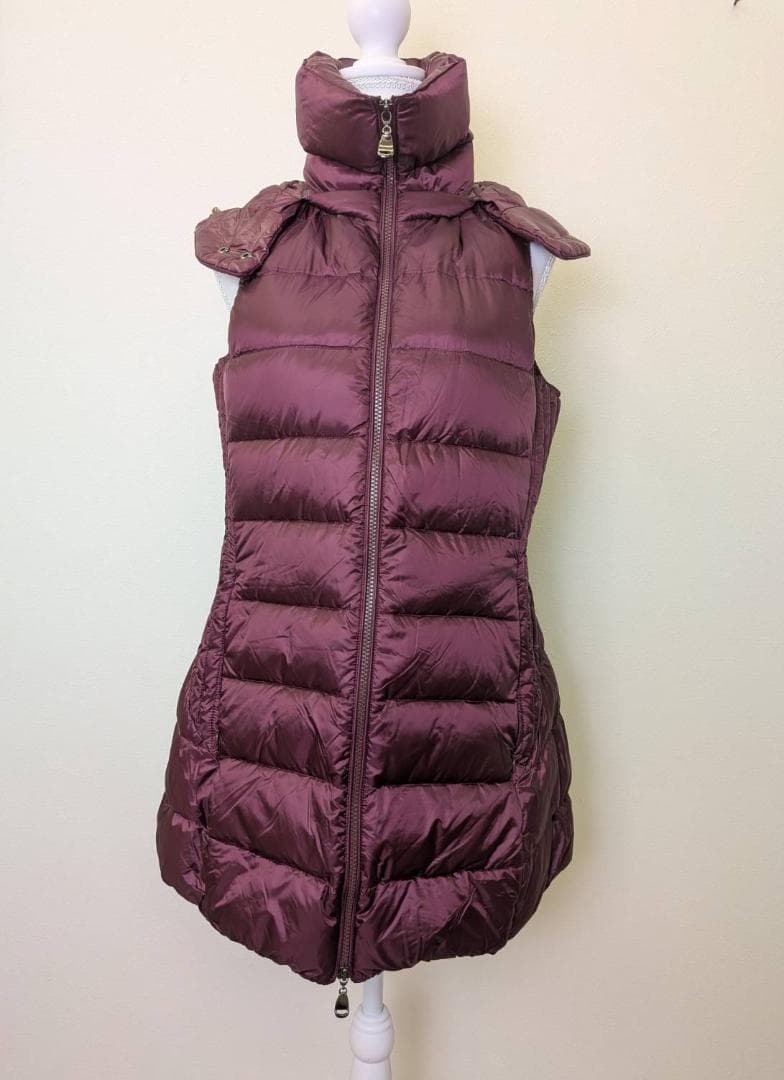 【未使用】Leilian レリアン ダウン ベスト ワインレッド 11号
