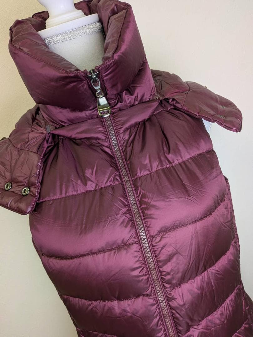 【未使用】Leilian レリアン ダウン ベスト ワインレッド 11号