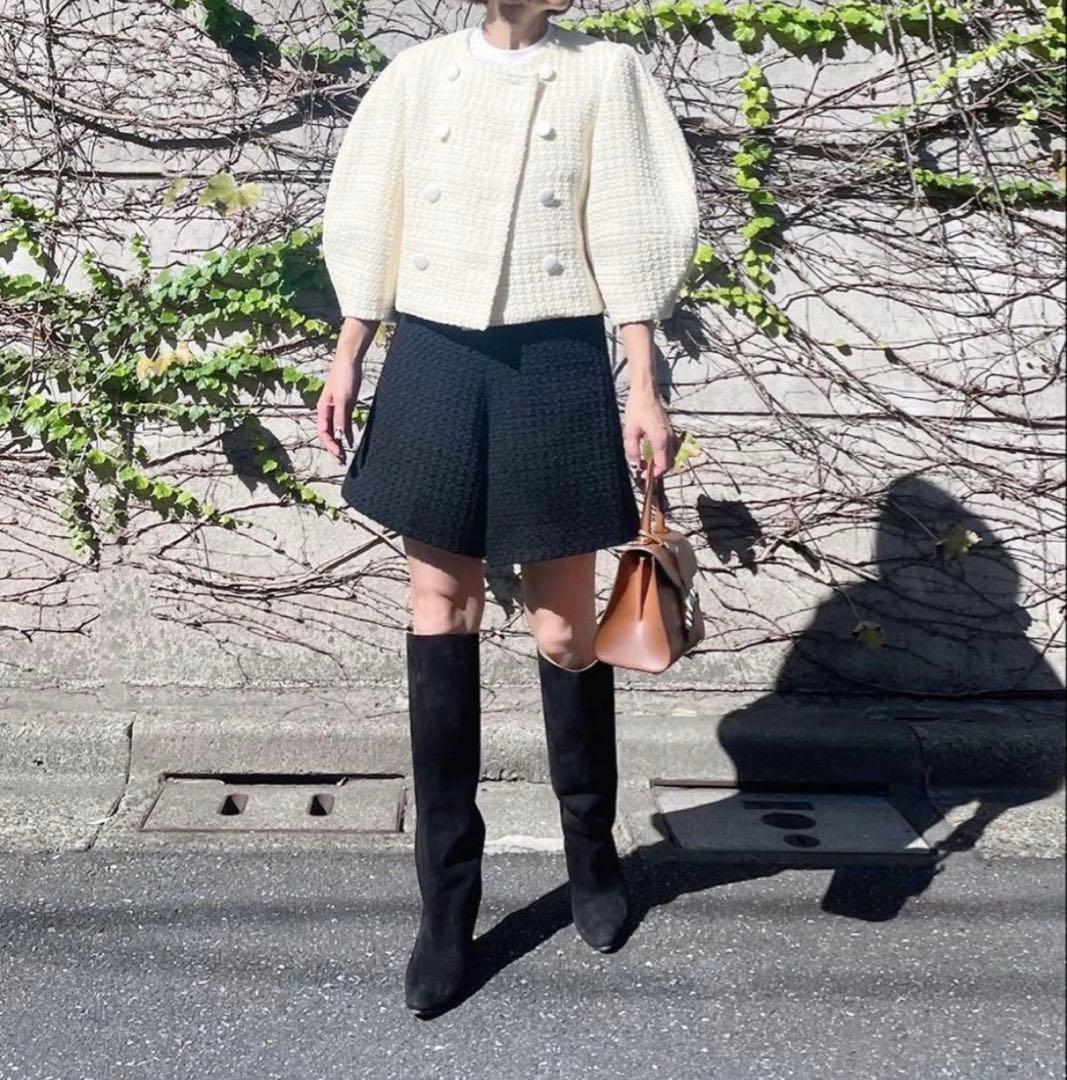 Cygne シーニュ　ツイードジャケット Lydie+ ホワイト