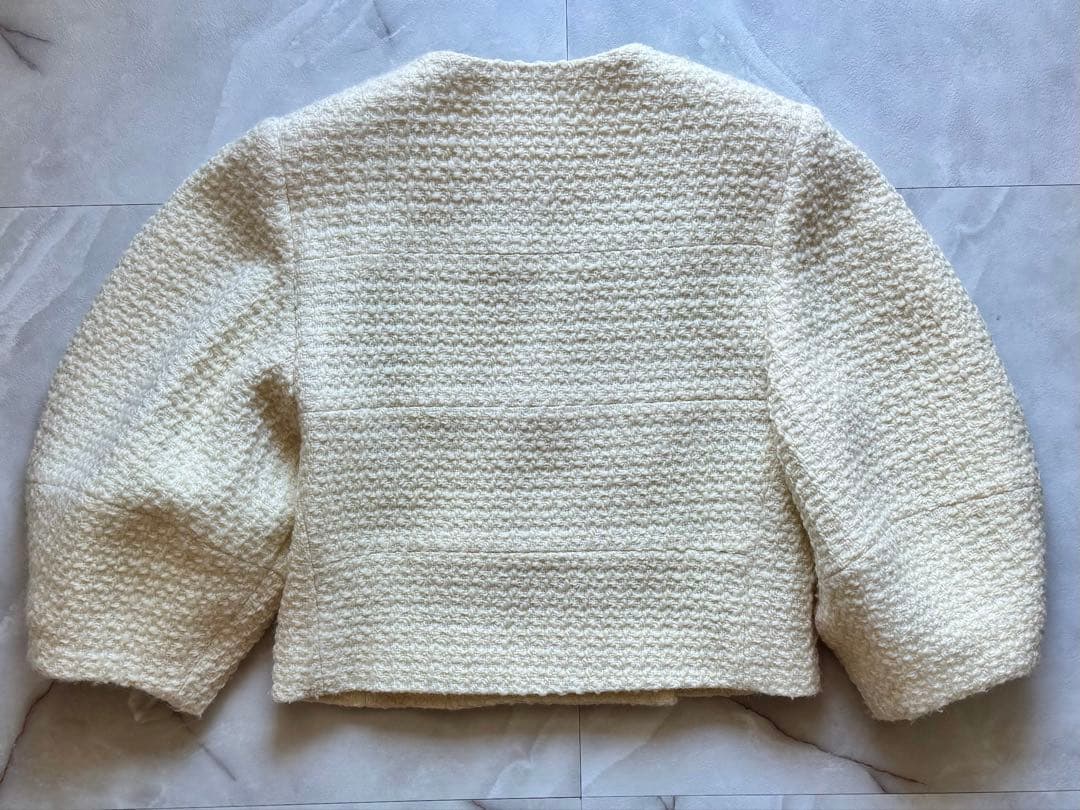 Cygne シーニュ　ツイードジャケット Lydie+ ホワイト