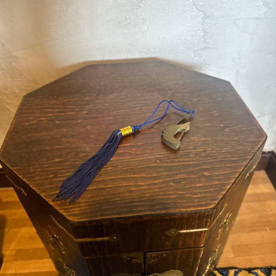 瞬間的お値下げ❣️アンティーク李朝家具　八角箱　帽子入れ 収納箱　韓国美術