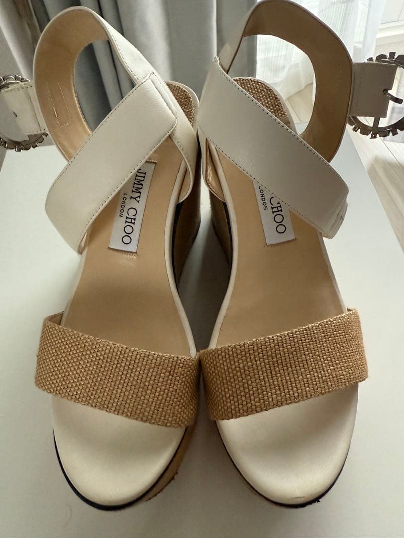 超美品　ジミーチュウ　サンダル　ウェッジソール