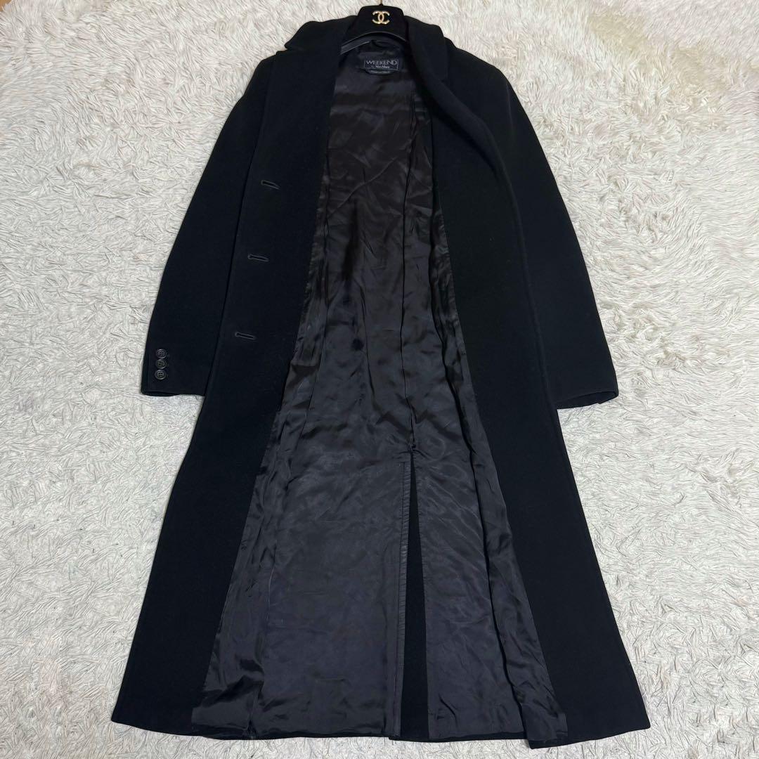 大きいサイズ✨マックスマーラ スーパーロング コート 黒 42 weekend
