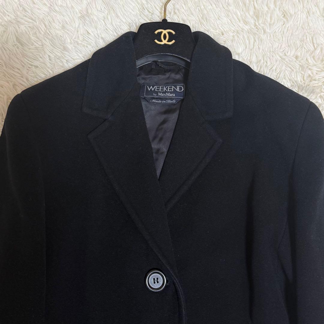 大きいサイズ✨マックスマーラ スーパーロング コート 黒 42 weekend