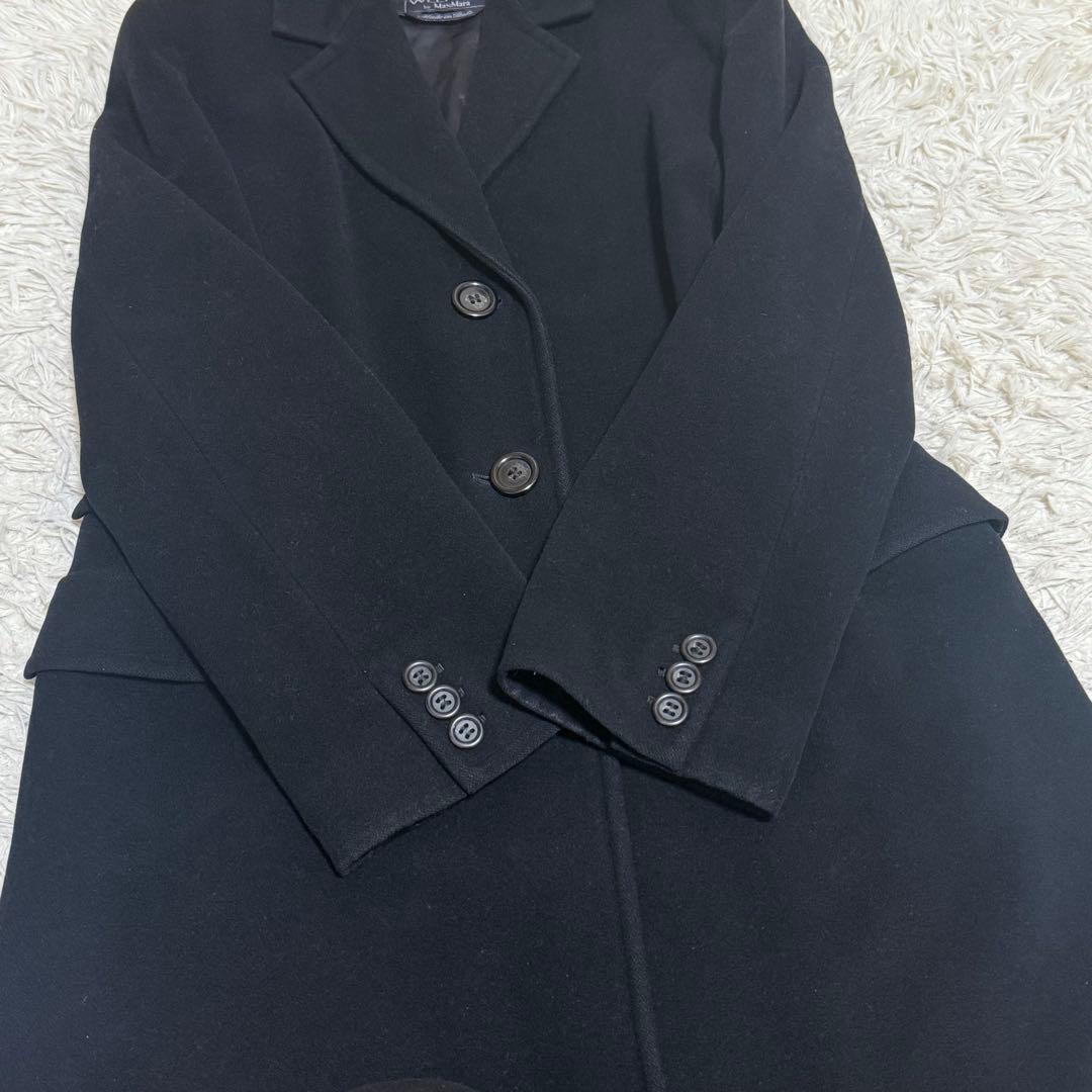 大きいサイズ✨マックスマーラ スーパーロング コート 黒 42 weekend