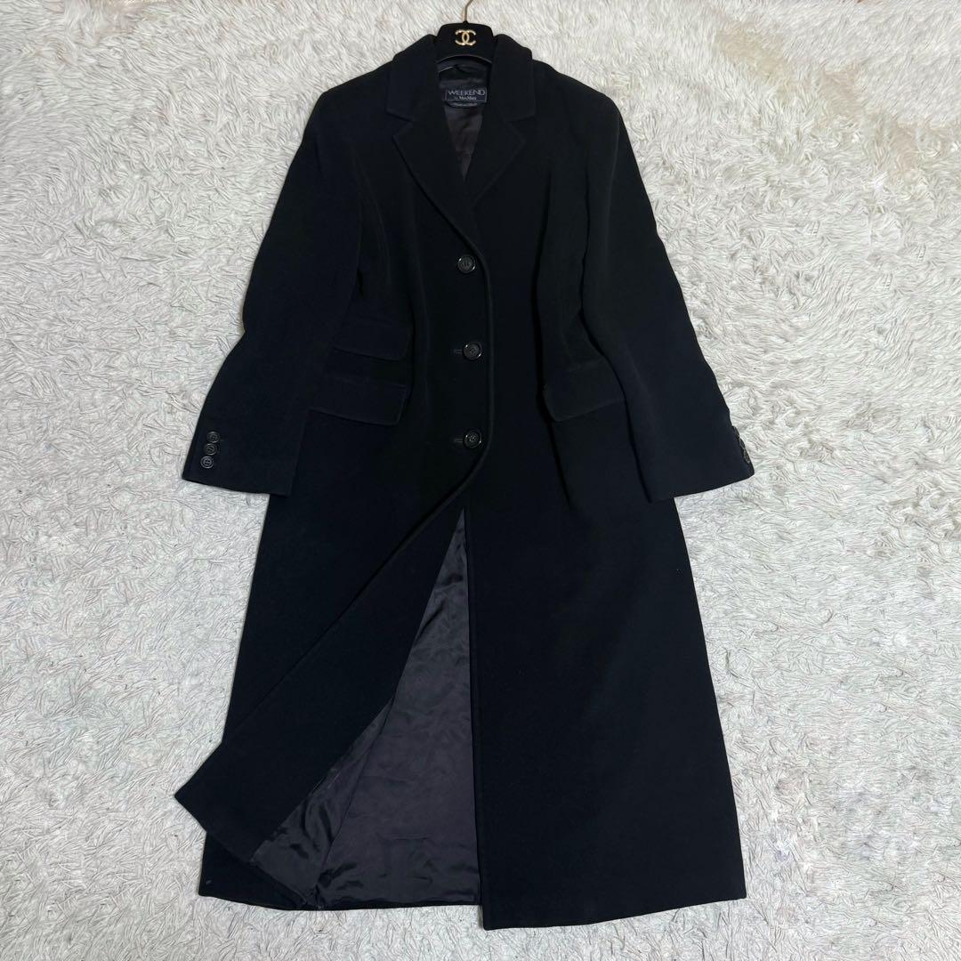 大きいサイズ✨マックスマーラ スーパーロング コート 黒 42 weekend