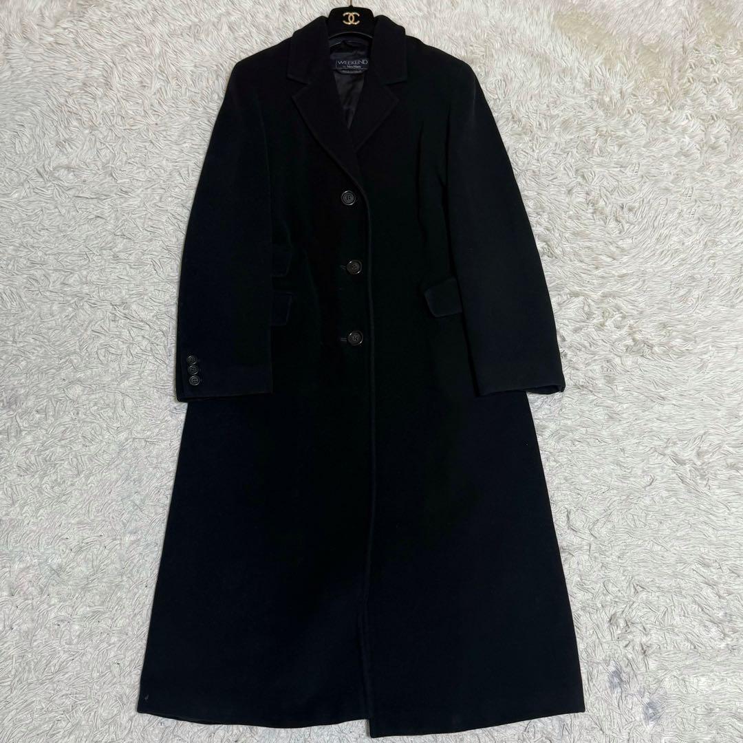 大きいサイズ✨マックスマーラ スーパーロング コート 黒 42 weekend